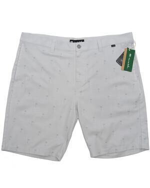 New Travis Mathew Gray Resort To This Golf Palm Tree Print Shorts Size 40